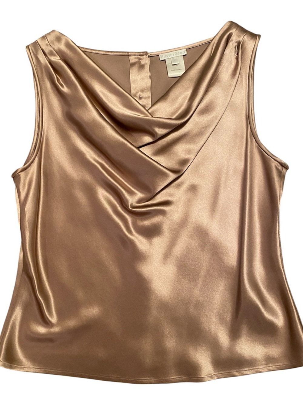 Austin Reed Women's Silk Cowl Neck Blouse, Size 8, 100% Silk